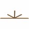 Ekena Millwork Saratoga Timber Gable Bracket, Western Red Cedar, 108"W x 40"H x 1 1/2"D x 3 1/2"F, 9/12 Pitch GBW108X40X0204SAR00SWR - alternate 2